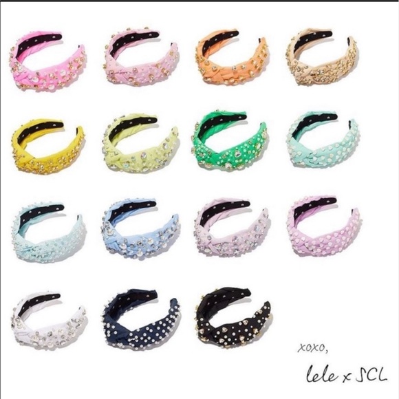 Lele Sadoughi x Stoney Clover Lane Headband Lilac NWT - Picture 5 of 8